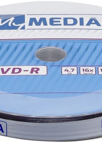 Диск DVD-R MyMedia 4.7Gb 16x Pack wrap (10шт) (69205)