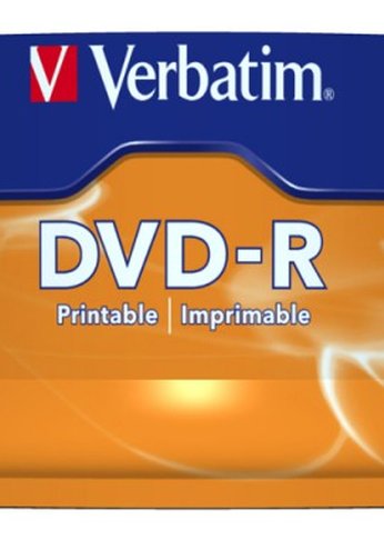 Диск DVD-R Verbatim 4.7Gb 16x Cake Box (25шт) Printable (43538)