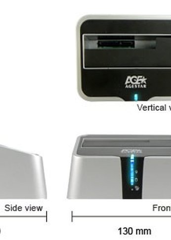 Док-станция для HDD AgeStar 3UBT2 SATA USB3.0 пластик серебристый 1