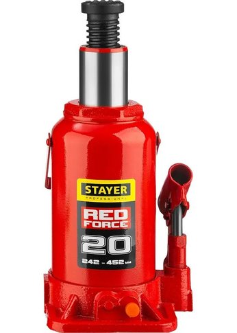 Домкрат Stayer RED FORCE 20т 242-452мм (43160-20_z01)