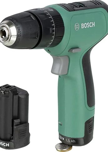 Дрель-шуруповерт аккумуляторная Bosch EasyImpact 12В 2АКБ и ЗУ (кейс) (06039D3105)