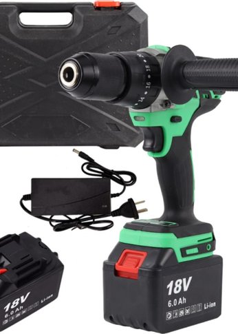 Дрель-шуруповерт аккумуляторная ударная Zitrek Green Impact 18V { 18В, Li-ion 2x6.0Ач }[063-4046]