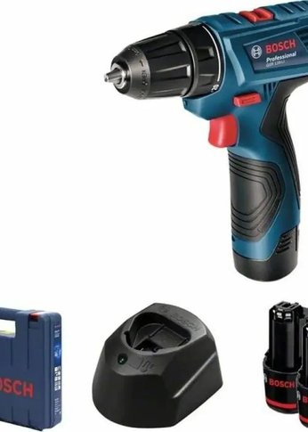 Дрель-шуруповерт аккумуляторный Bosch GSR 120-LI патрон:быстрозажимной (кейс в комплекте) (06019G8020)