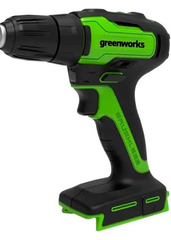 Дрель-шуруповерт аккумуляторный GreenWorks GD24DD35 24V, бесщеточная, без АКБ и ЗУ [3704007]