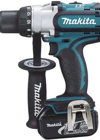 Дрель-шуруповерт аккумуляторный Makita DDF451RFE 18Вт патрон:быстрозажимной (кейс в комплекте)