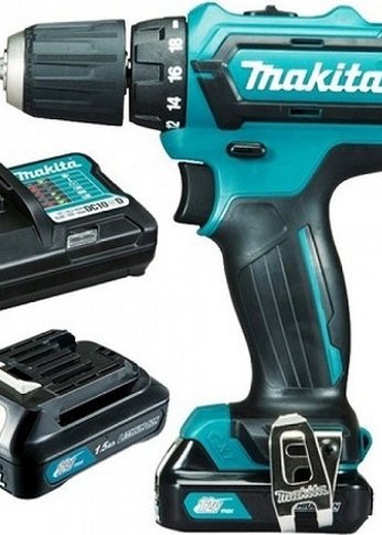 Дрель-шуруповерт аккумуляторный Makita DF333DWYE патрон:быстрозажимной (кейс в комплекте)