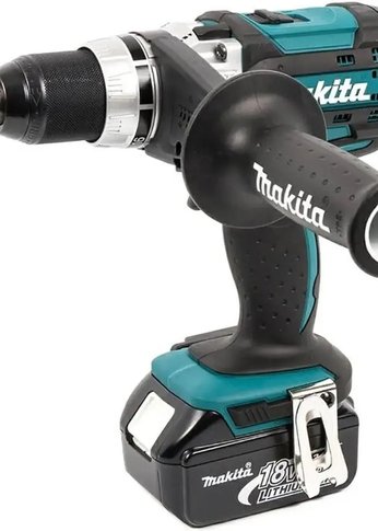 Дрель-шуруповерт аккумуляторный Makita DHP451RFE патрон:быстрозажимной (кейс в комплекте)