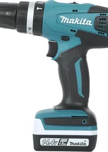 Дрель-шуруповерт аккумуляторный Makita HP347DWE патрон:быстрозажимной (кейс в комплекте)