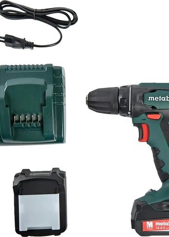 Дрель-шуруповерт аккумуляторный Metabo BS 14.4 патрон:быстрозажимной (кейс в комплекте) (602206550)