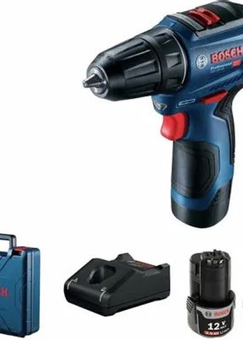 Дрель-шуруповерт Bosch GSR 12V-30 аккум. патрон:быстрозажимной (кейс в комплекте) (06019G9000)