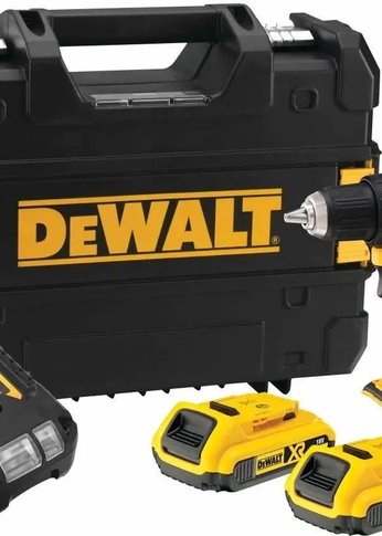 Дрель-шуруповерт DeWalt DCD708D2T-QW 340Вт аккум. патрон:быстрозажимной (кейс в комплекте)