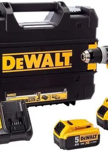 Дрель-шуруповерт DeWalt DCD796P2-QW аккум. патрон:быстрозажимной (кейс в комплекте)