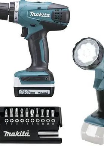 Дрель-шуруповерт Makita DF347DWLX1 аккум. патрон:быстрозажимной (кейс в комплекте)