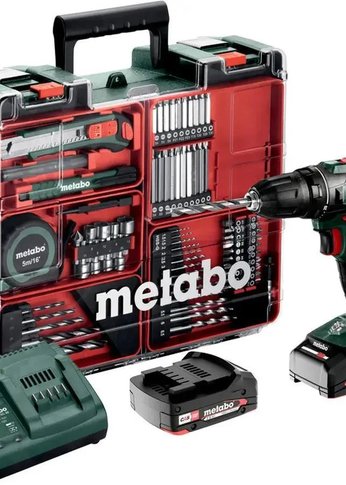 Дрель-шуруповерт Metabo BS 18 SET аккум. патрон:быстрозажимной (кейс в комплекте) (602207880)