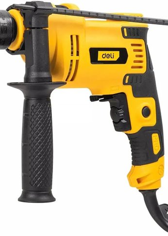Дрель ударная Deli DL-CZ13-E1 650Вт ключевой реверс (кейс в комплекте)