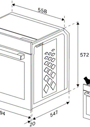 Духовка электрическая Indesit IFE 3634 WH белый