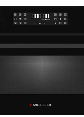 Духовка электрическая Meferi MEO609BK MICROWAVE черный