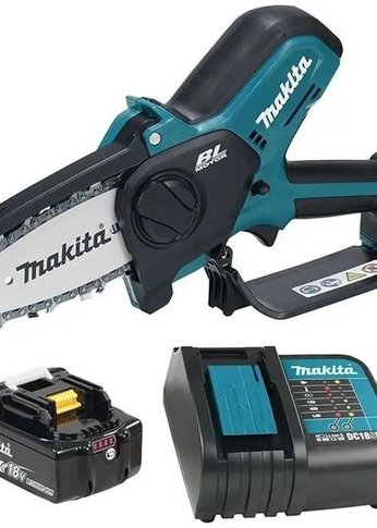 Электрическая цепная пила Makita DUC101SF 320Вт дл.шины:4"(10cm) 1аккум. 3Ач ЗУ