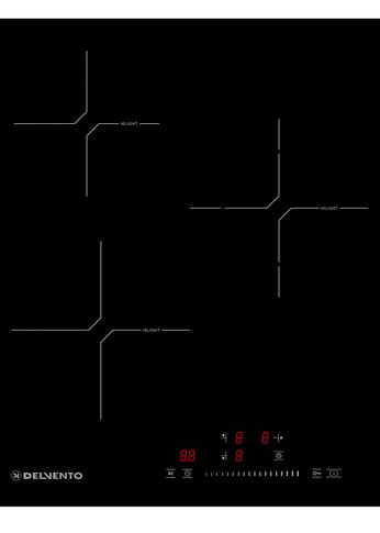Электрическая варочная панель Delvento V45D29S120 черный