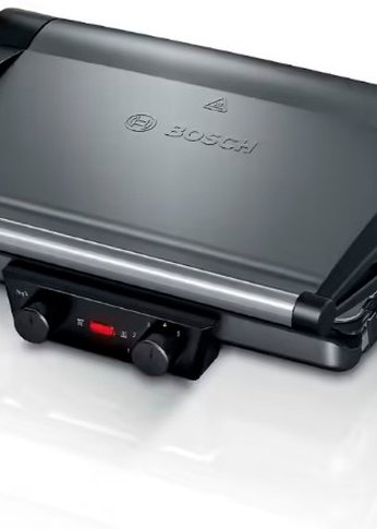 Электрогриль Bosch TCG4215 2000Вт серебристый/черный