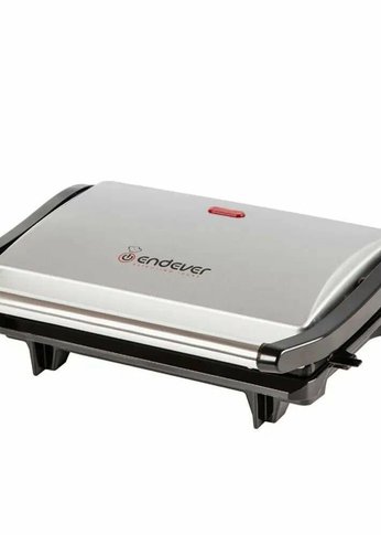 Электрогриль Endever Grillmaster 115 серебристый/черный,1 500 Вт