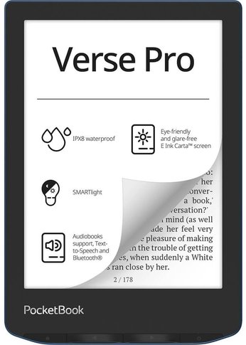 Электронная книга PocketBook 634 Verse Pro Azure (PB634-A-WW)