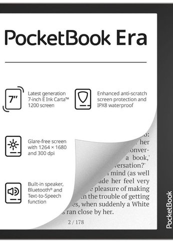 Электронная книга PocketBook 700 ERA 16Gb Stardust Silver (серебристый) (PB700-U-16-WW)