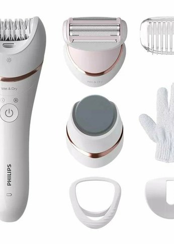 Эпилятор Philips BRE735/00 скор.:2 насад.:7 белый