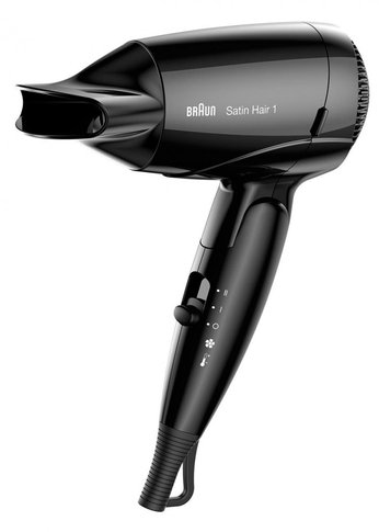 Фен Braun HD130 1200Вт черный складной