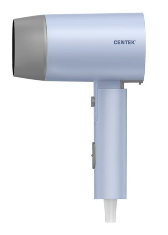 Фен Centek CT-2203 (синий) 1600Вт, 3 скорости, 2 режима, холод обдув, турмалиновая ионизация