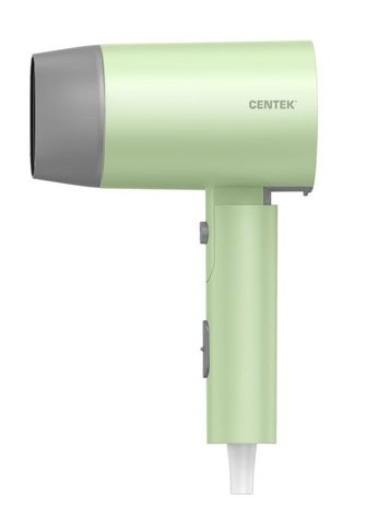 Фен Centek CT-2203 (зеленый) 1600Вт, 3 скорости, 2 режима, холод обдув, турмалиновая ионизация