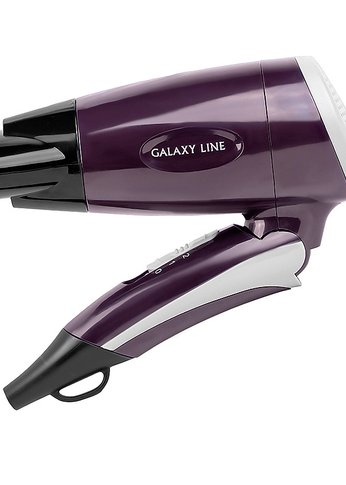 Фен Galaxy LINE GL4338 1200Вт фиолетовый/черный складной