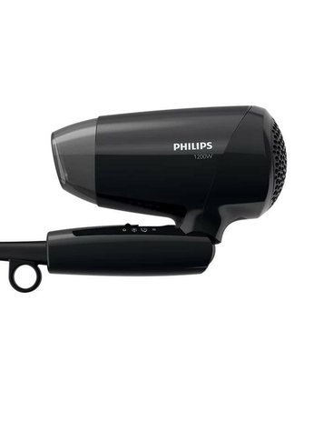 Фен Philips BHC010/10 1200Вт черный складной