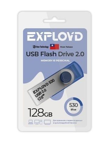 Флеш диск 128GB Exployd EX-128GB-530-Blue