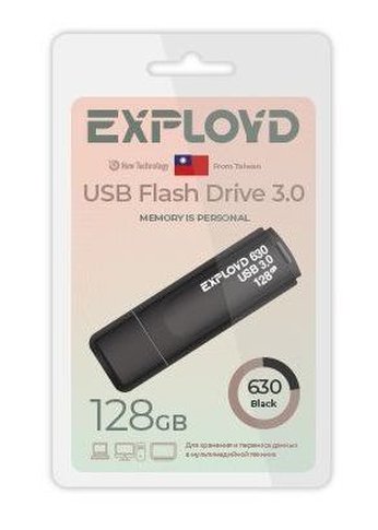 Флеш диск 128GB Exployd EX-128GB-630-Black USB 3.0