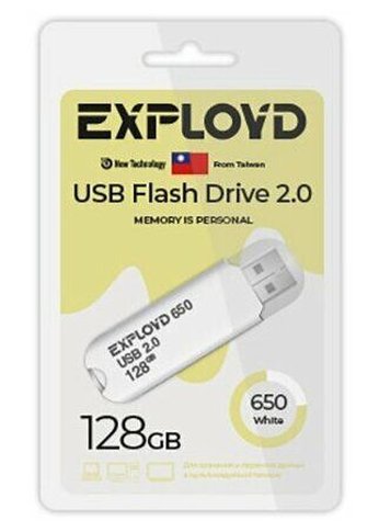 Флеш диск 128GB Exployd EX-128GB-650-White