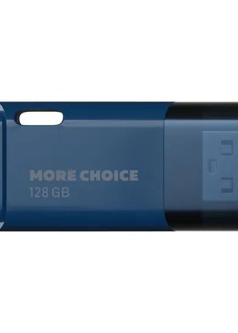 Флеш диск 128GB More Choice (4610196401121) MF128 USB 2.0 Dark Blue