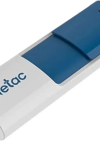 Флеш диск 128Gb Netac U182 NT03U182N-128G-30BL USB3.0 синий/белый