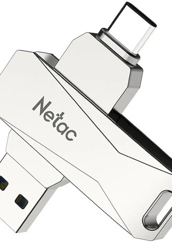 Флеш диск 128GB Netac U782C USB3.0/TypeC стальной (NT03U782C-128G-30PN)