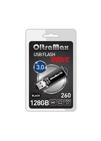 Флеш диск 128GB Oltramax OM-128GB-260-Black 3.0 черный