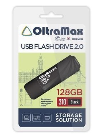 Флеш диск 128GB Oltramax OM-128GB-310-Black