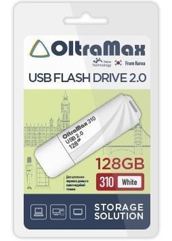 Флеш диск 128GB Oltramax OM-128GB-310-White