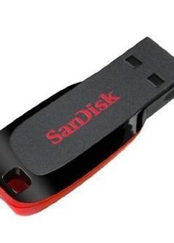 Флеш диск 128Gb Sandisk Cruzer Blade SDCZ50-128G-B35 USB2.0 черный/красный