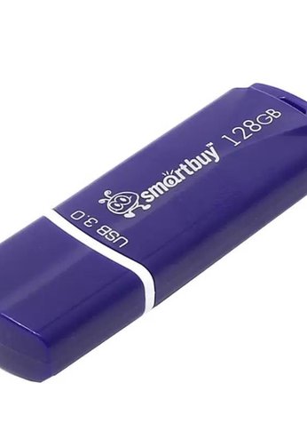 Флеш диск 128Gb Smartbuy Crown SB128GBCRW-BL USB2.0 синий