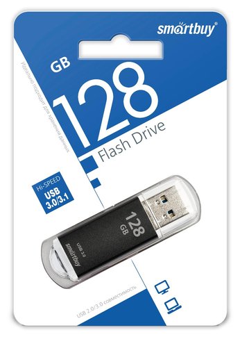 Флеш диск 128Gb Smartbuy V-Cut SB128GBVC-K3 USB2.0 черный