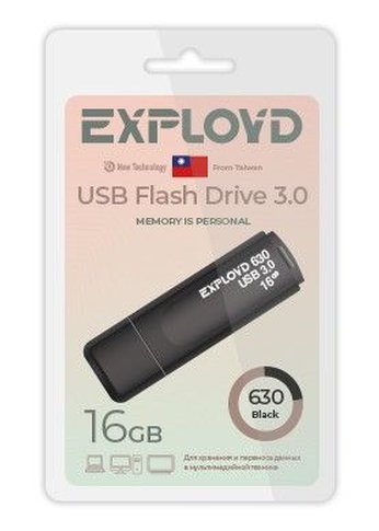 Флеш диск 16GB Exployd EX-16GB-630-Black USB 3.0