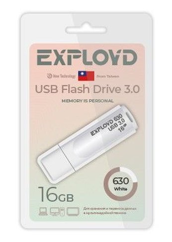 Флеш диск 16GB Exployd EX-16GB-630-White USB 3.0