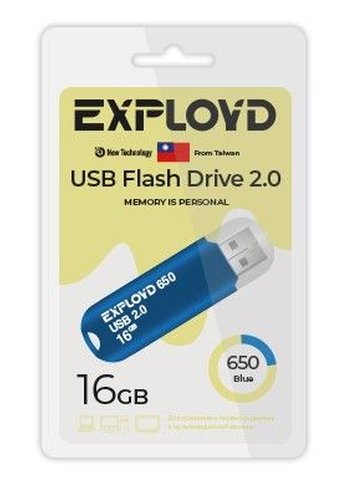 Флеш диск 16GB Exployd EX-16GB-650-Blue