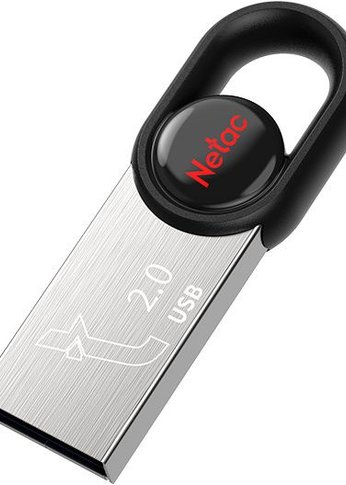 Флеш диск 16Gb Netac UM2 NT03UM2N-016G-20BK USB2.0 серебристый/черный