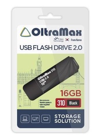 Флеш диск 16GB Oltramax OM-16GB-310-Black